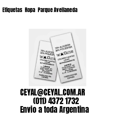 Etiquetas  Ropa  Parque Avellaneda
