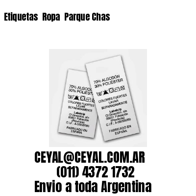 Etiquetas  Ropa  Parque Chas