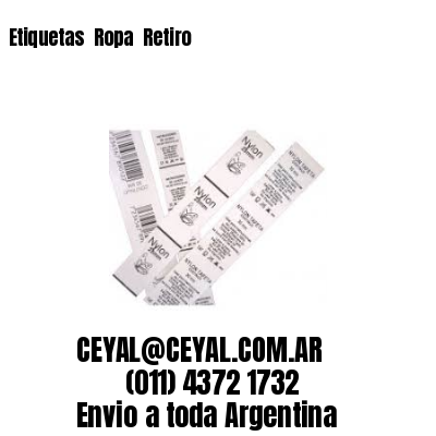 Etiquetas  Ropa  Retiro