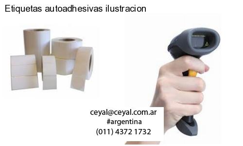 Etiquetas autoadhesivas ilustracion