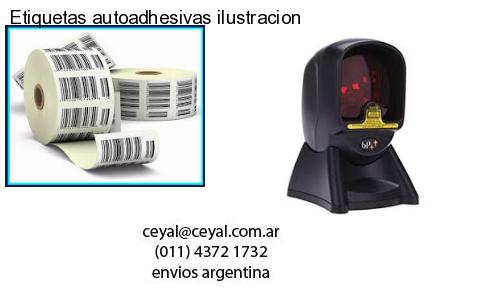 Etiquetas autoadhesivas ilustracion