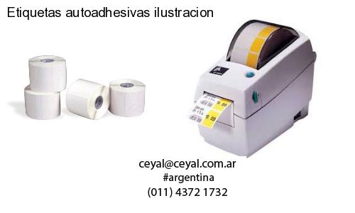 Etiquetas autoadhesivas ilustracion