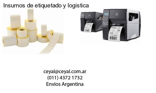 Insumos de etiquetado y logistica