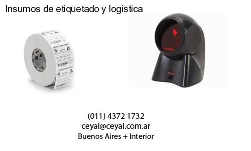 Insumos de etiquetado y logistica