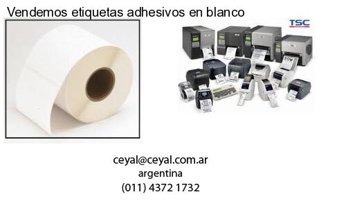 Vendemos etiquetas adhesivos en blanco