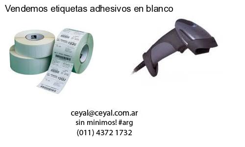 Vendemos etiquetas adhesivos en blanco