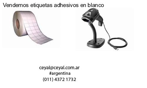 Vendemos etiquetas adhesivos en blanco