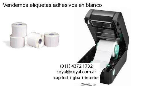 Vendemos etiquetas adhesivos en blanco