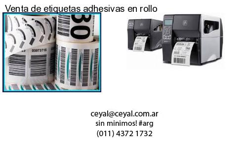 Venta de etiquetas adhesivas en rollo