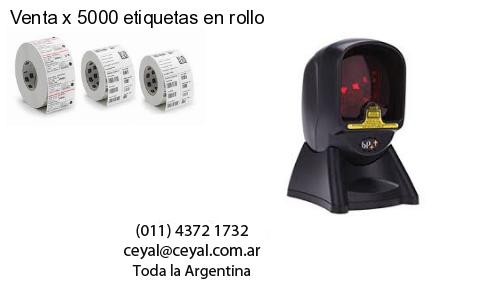 Venta x 5000 etiquetas en rollo