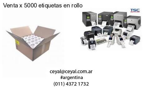 Venta x 5000 etiquetas en rollo