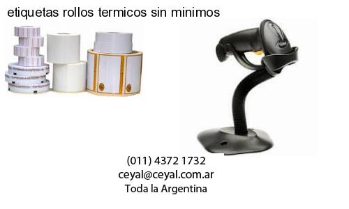 etiquetas rollos termicos sin minimos