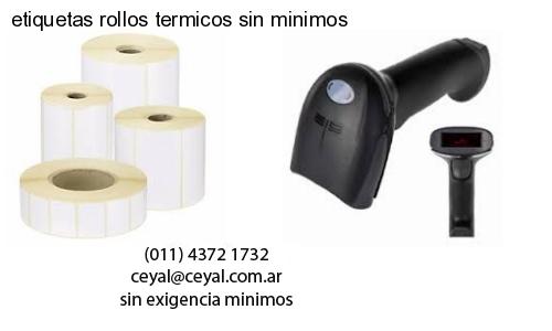 etiquetas rollos termicos sin minimos
