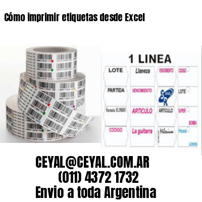 Cómo imprimir etiquetas desde Excel