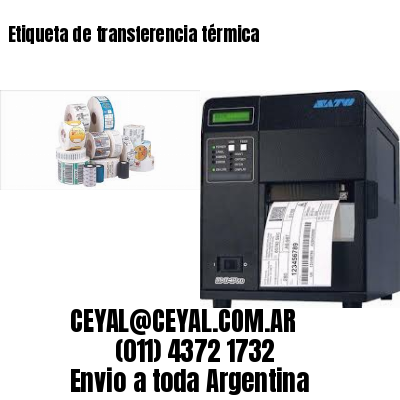 Etiqueta de transferencia térmica