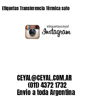 Etiquetas Transferencia Térmica sato
