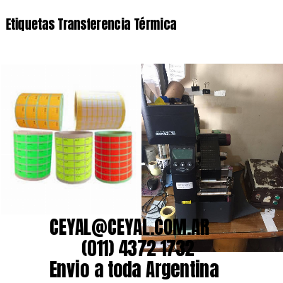 Etiquetas Transferencia Térmica