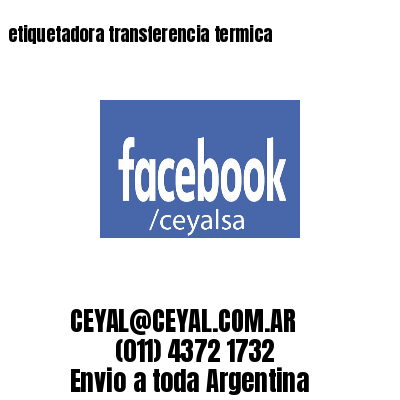 etiquetadora transferencia termica