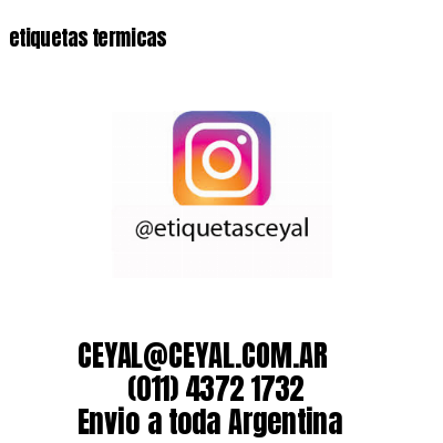 etiquetas termicas
