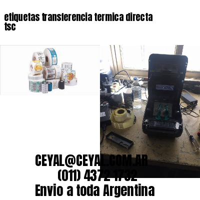 etiquetas transferencia termica directa tsc
