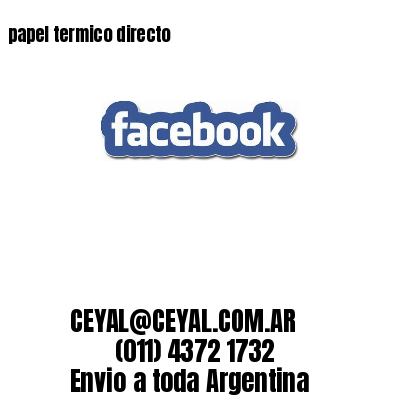 papel termico directo