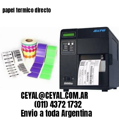 papel termico directo