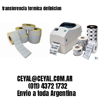transferencia termica definicion