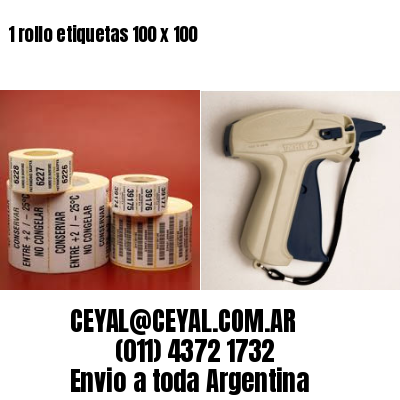 1 rollo etiquetas 100 x 100
