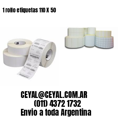 1 rollo etiquetas 110 X 50