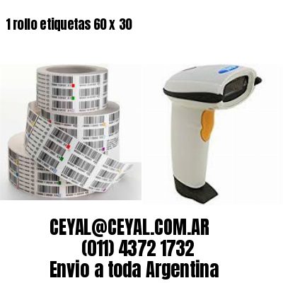 1 rollo etiquetas 60 x 30