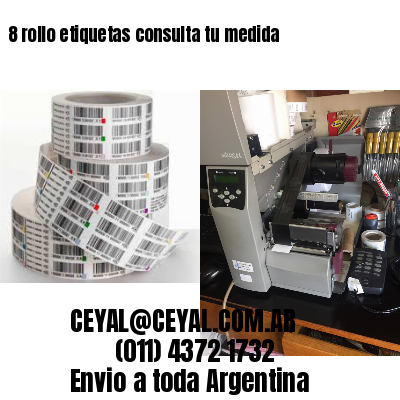 8 rollo etiquetas consulta tu medida