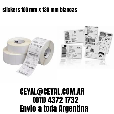 stickers 100 mm x 130 mm	blancas