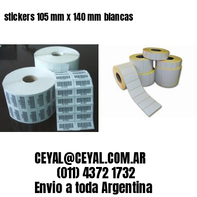 stickers 105 mm x 140 mm	blancas