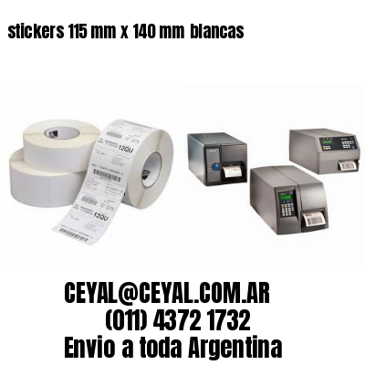 stickers 115 mm x 140 mm	blancas