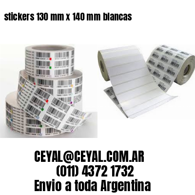 stickers 130 mm x 140 mm	blancas