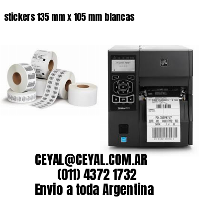 stickers 135 mm x 105 mm	blancas