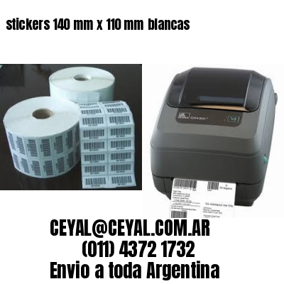 stickers 140 mm x 110 mm	blancas