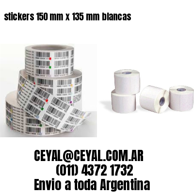 stickers 150 mm x 135 mm	blancas