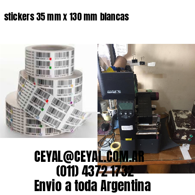 stickers 35 mm x 130 mm	blancas