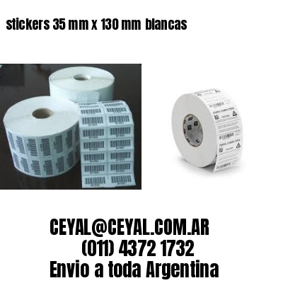 stickers 35 mm x 130 mm	blancas