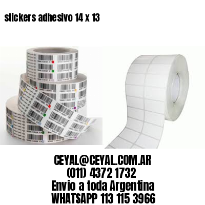 stickers adhesivo 14 x 13