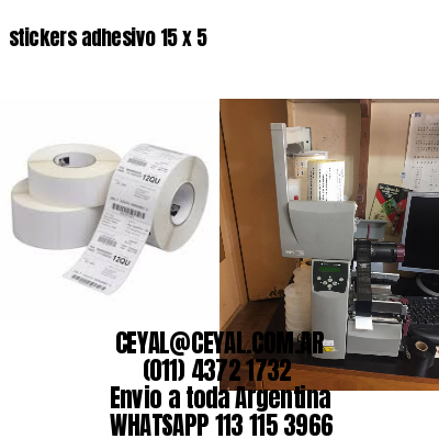 stickers adhesivo 15 x 5
