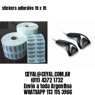 stickers adhesivo 19 x 19