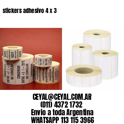 stickers adhesivo 4 x 3