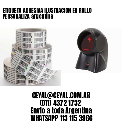 ETIQUETA ADHESIVA ILUSTRACION EN ROLLO PERSONALIZA argentina