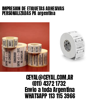 IMPRESION DE ETIQUETAS ADHESIVAS PERSONALIZADAS PA argentina