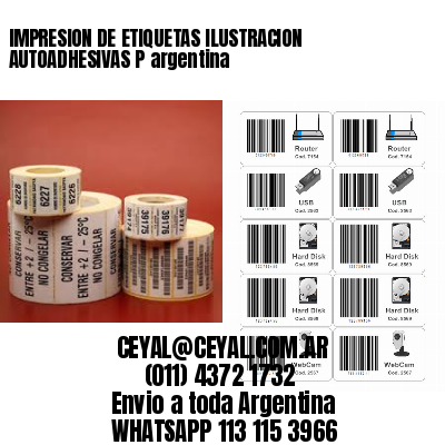 IMPRESION DE ETIQUETAS ILUSTRACION AUTOADHESIVAS P argentina