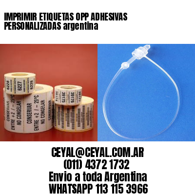 IMPRIMIR ETIQUETAS OPP ADHESIVAS PERSONALIZADAS argentina