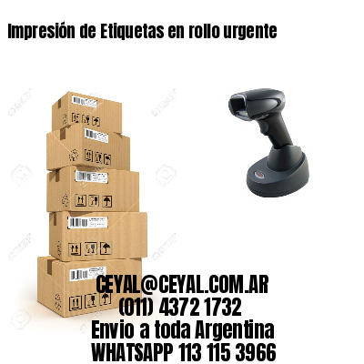Impresión de Etiquetas en rollo urgente