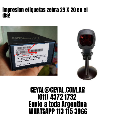 impresion etiquetas zebra 29 X 20 en el dia!